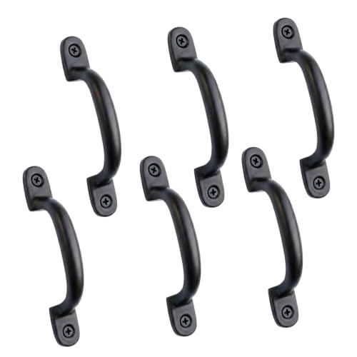 Image of Mix&Match 4inch Drawer Handle Black Matte Finish Pull Knob Pack of 6