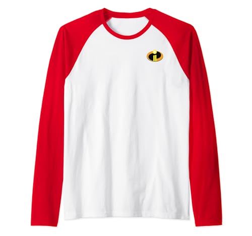 Image of Disney Pixar Incredibles 2 Pocket Logo Raglan Baseball Tee