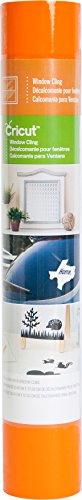 Cricut Decorative Window Cling, Orange 12" x 48"