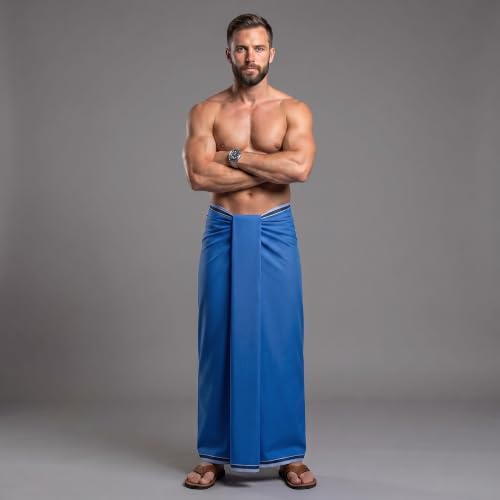 Image of Men's Cotton Lungi | Soft Breathable Wrap Around Lungi | Comfortable Daily & Home Wear for Men