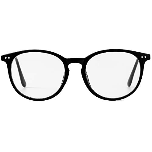 Kursan Non Prescription Clear Lens Fake Glasses for Women Men Retro Round Metal Frame Eyeglasses