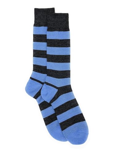 Image of WARRIOR ALPACA SOCKS - Fresh Classic Rugby Stripe - Alpaca Wool Dress Socks