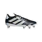 Adidas Unisex Adult Kakari Soft Ground Rugby,Black/Zero Metallic/Silver Metallic,7