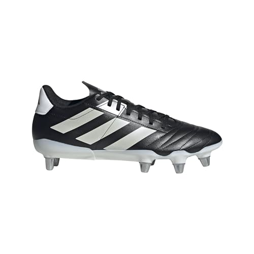 adidas - Adidas Unisex Adult Kakari Soft Ground Rugby,Black/Zero Metallic/Silver Metallic,7