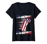 Mujer Te Calmas O Te Calmo - Divertida bandera española de Puerto Rico para madre Camiseta Cuello V