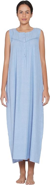 Chemise de nuit en coton Cotton Lane pour des soirées cocooning