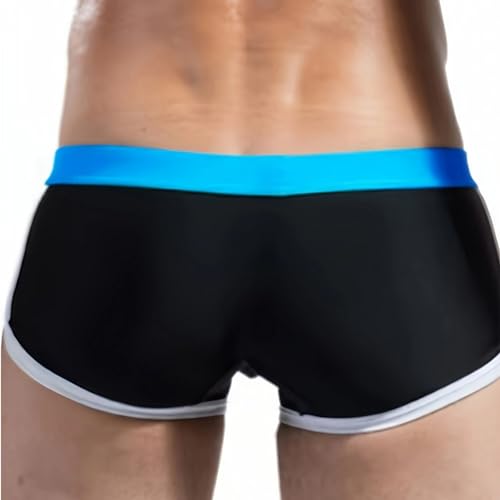 Drawstring Swimming Briefs Mens Square Leg Swim Jammers Quick Dry Boxers Beach Swim Trunck Surf Swimwear Board Shorts4