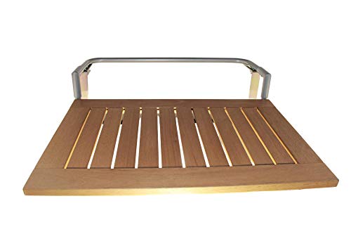 ScanCom Mesa de balcón Plegable Colgante de Madera