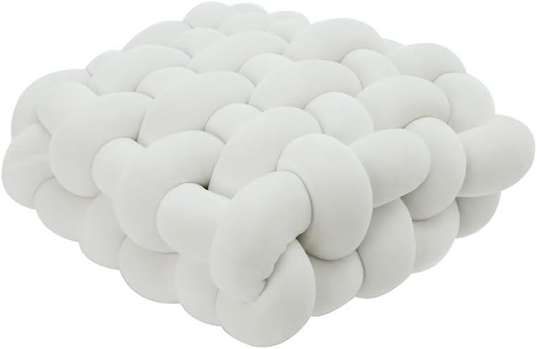 Coussin noué carré pour soulager l'assise sur canapé et sol