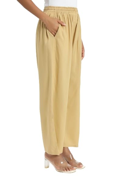 Image of Soft Colors Women Regular Fit Pocket Palazzo
