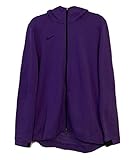 Nike Men's Full-Zip Basketball Hoodie 930561-545, Purple/Black, Large