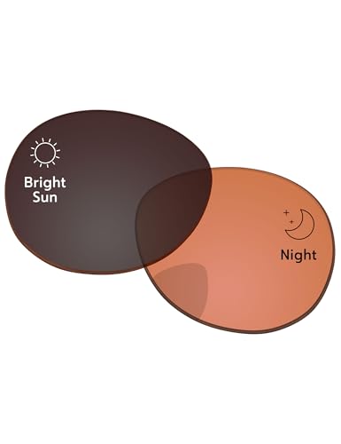 Image of Replacement Lenses for Ray-Ban Meta Headliner RW4009 & RW4013 50mm AI Glasses - Photochromic, Anti Blue Light Lens