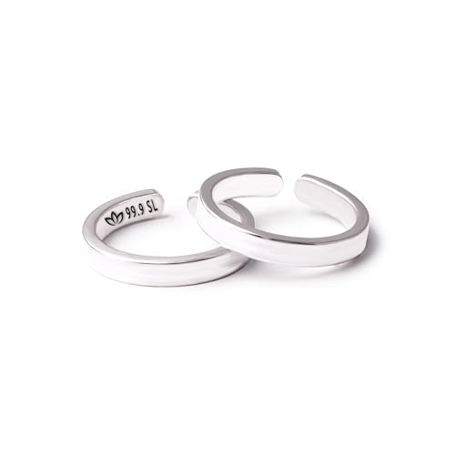 Image of Milan Jewellers 99.9% Pure Silver Toe Rings | Womens | Certified | Stamped (Pure Chandi Bhichiya)