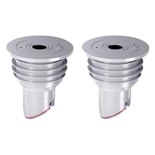 Juntas de Begonia para tubos de lavadora de 35 mm a 40 mm de diámetro, juntas de silicona y plástico, 2 unidades, color Gris