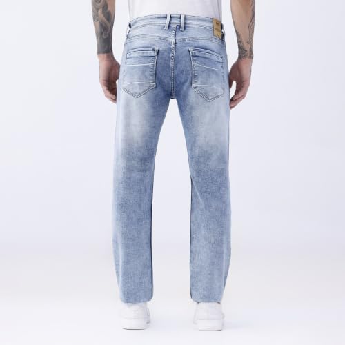 Image of BASICS Cotton Stretch Men's Jeans | Smart Casual Denim | Ultra-flexible stretch cotton denim. Modern style. Durable, breathable & built for all-day travel comfort.