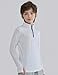 3 Pack Youth Boys Slim Fit Athletic Quarter Zip Pullover Shirts, Lightweight Long Sleeve Jackets Performance Tops (Set 1, X-Large)