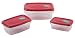 Bama Freska Set Contenitori per Alimenti, Multicolore, 22.5x15.5x9.5 cm, 3 unità