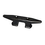 Dock Edge Open Base Dock Cleat, Black, 8-Inch