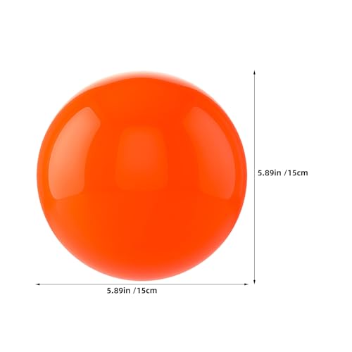 Sphère orange en acier poli miroir 150 mm décoration luxe - 3