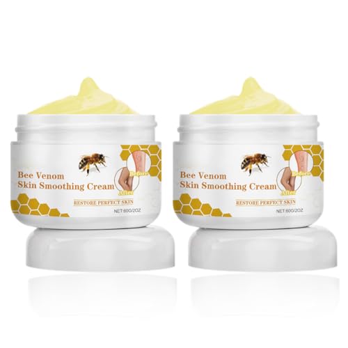 AYVROUP Crema per Gambe con Veleno d'Ape, Aiuto per Alleviare il Disagio delle Vene Varicose e Capillari, Balsamo Lenitivo per la Cura delle Gambe, (2PCS, 60g)