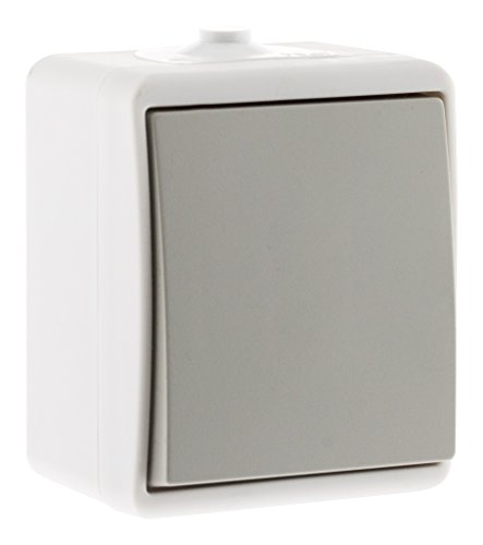 Va et vient IP54 - Gris clair - Zenitech