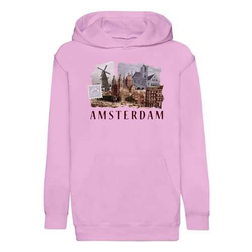 Sweat à capuche enfant Amsterdam finitions premium en coton doux
