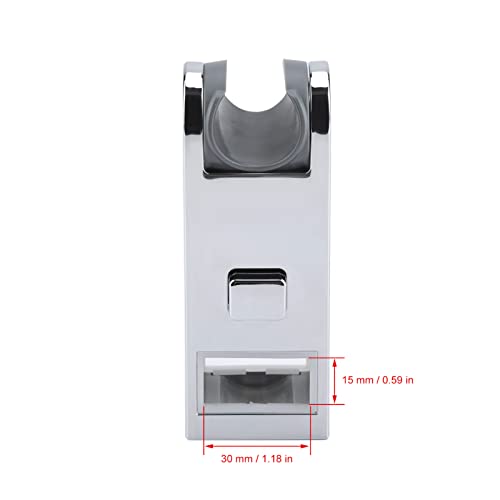 LiebeWH Adjustable Shower Head Holder Hand Shower Slide Bracket Square Height Shower Slider Bar Chrome for Bathroom - Image 2
