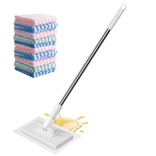 YRTUOP Serpillère À Poussière - Outil de Nettoyage Rotatif 360 Degrés de 99 cm,Balai De Sol | pour Usage Utilitaire Entretien Ménager Nettoyage Domestique Maison Hôtel Appartement