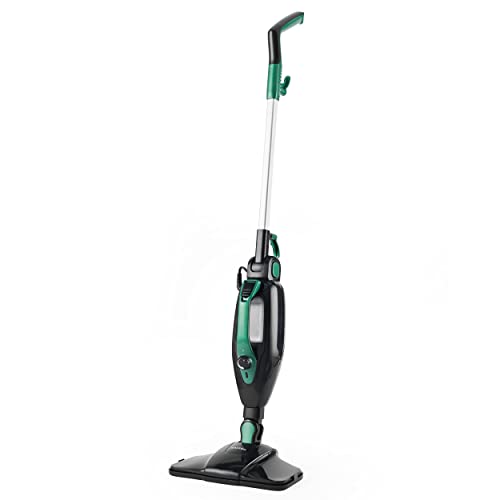 Salter SAL01369 Steam Cleaner - 14 in 1 Hygienic Floor Cleaning, Chemical-Free Cleaning, 1300W, 330ml + 12x Accessories, Converts To Handheld Device, For Carpets, Hard Floors, Windows, Cars, Mirrors