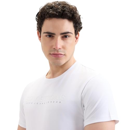 Image of Pepe Jeans Men T-Shirt|Cotton|Slim Fit