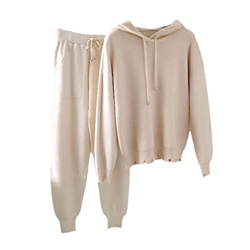 Survêtement à capuche femme pour un style homewear et cocooning chic en beige