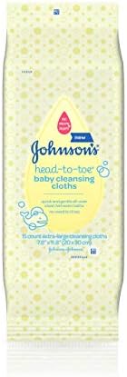Johnsons Baby Head-To-Toe Cleansing Cloths (3 Pack)