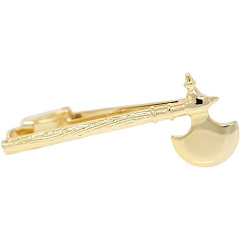 MENDEPOT Gold Vintage Axe Tie Bar Cover