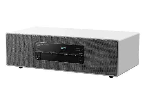 Panasonic SC-DM504EG-W Micro HiFi in weiß (40 Watt RMS, Digital DAB+, CD, UKW, Bluetooth, USB, AUX)