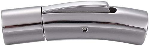 Miniatura 6 de DanLingJewelry 10 piezas de acero inoxidable 304 de cuero de cierre de extremo de cierre integral joyería hallazgos para hacer joyas ajuste 0.197 in