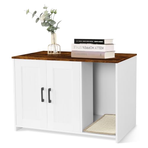 Stylish Cat Litter Box Enclosure Furniture