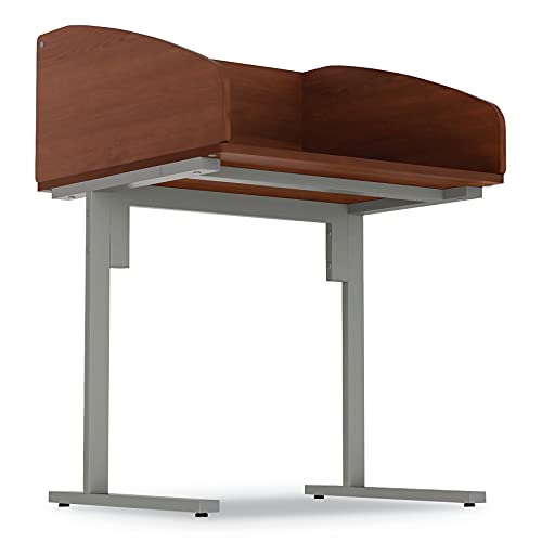 Linea Italia Study Carrell Starter Unit, 2-Leg, 31.25 X 23.5 X 45.25, Cherry #TOP6