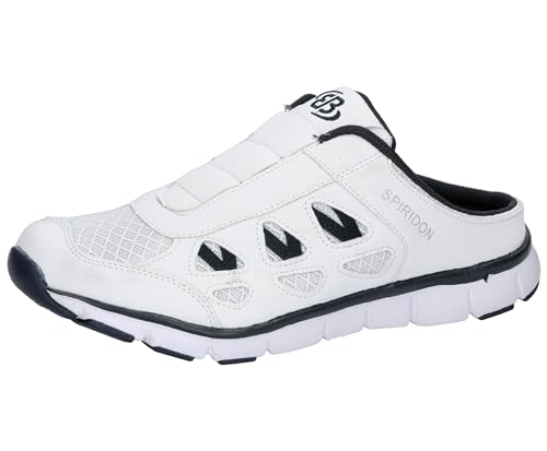 Preisvergleich Produktbild Brütting Unisex Spiridon Sabot Clogs, Weiss / Marine, 38 EU