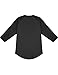 Hat and Beyond Mens Vintage Baseball Raglan 3/4 Sleeve Plain Casual Tee Basic Active T Shirts (Medium, 1hc08_Charcoal/Black)