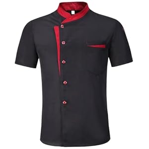 Jeorywoet Chef Coat Men, Chef Coat, Breathable Cot...