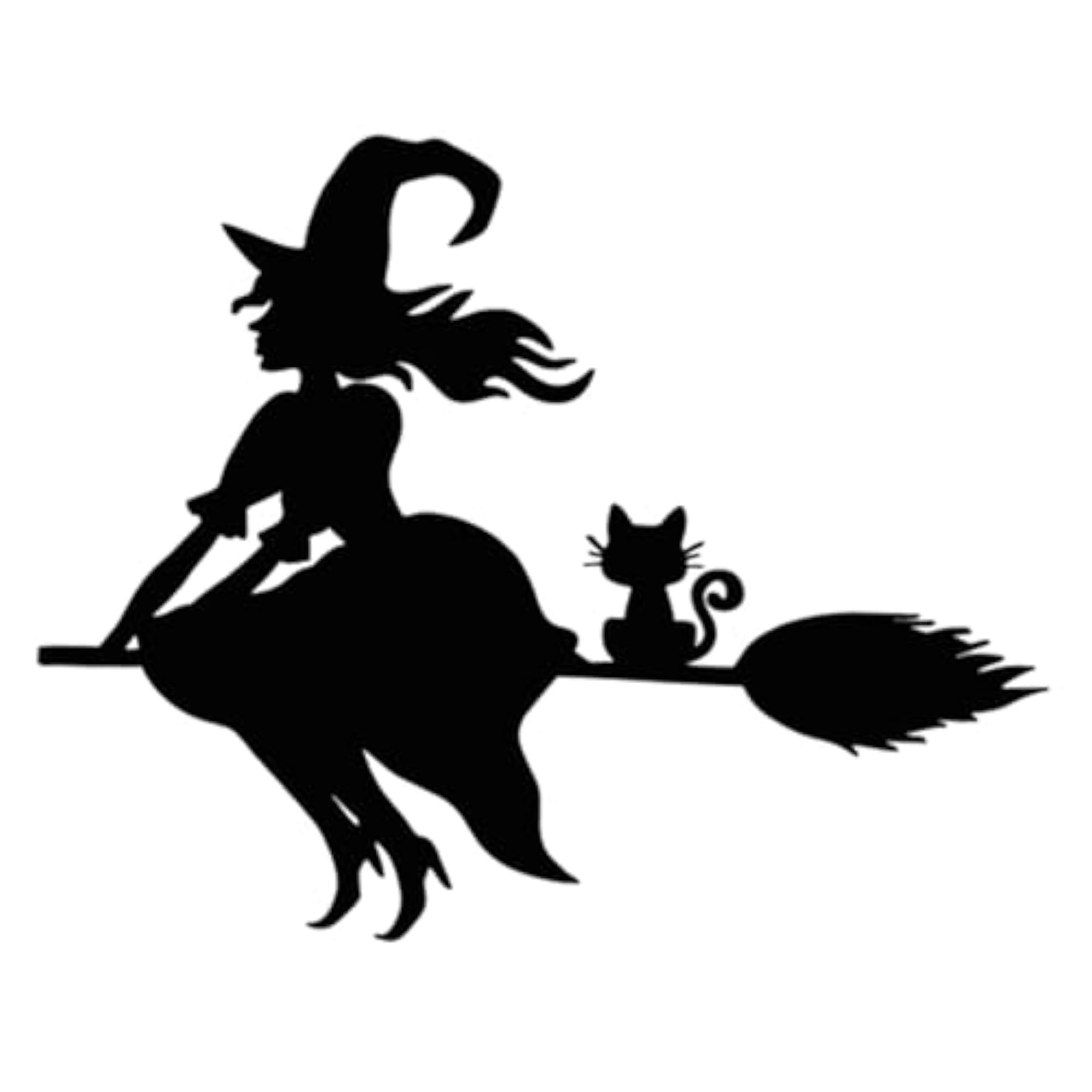 Witch Metal Wall Art Decor Gift for Backyard and Garden