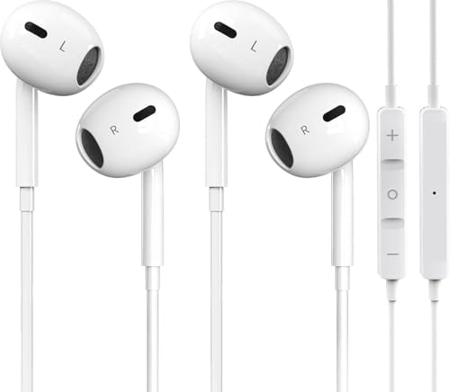 iPhone�C���z���p�w�b�h�t�H�� 2�p�b�N �L��HiFi�X�e���I�w�b�h�Z�b�g[MFi�F��] �m�C�Y���_�N�V�����C���z�� iPhone 14/13/12/11/XR/XS/X/8/7/SE�Ή� iOS�V�X�e���Ή� (�����}�C�N&�{�����[���R���g���[��)