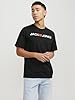 JACK & JONES Mens Corp Logo Crew Neck T-Shirt - Black - Small #1
