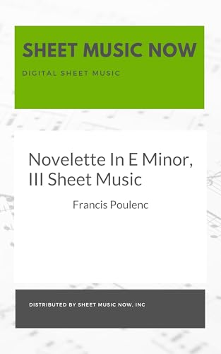Novelette In E Minor, III Sheet Music