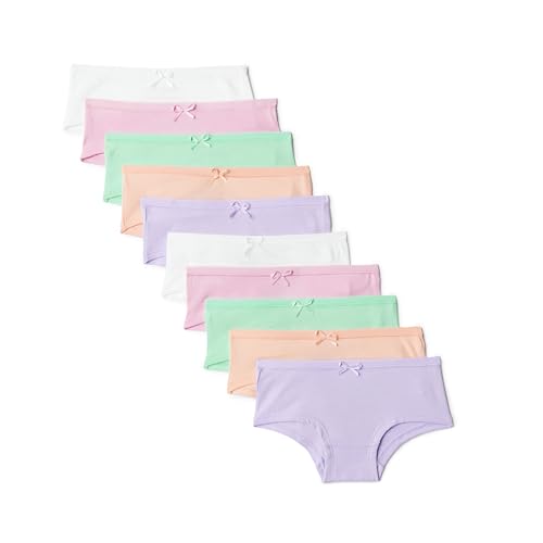 Amazon Essentials Girls Cotton Jersey Hipster Underwear Pack of 10 Pastels 6
