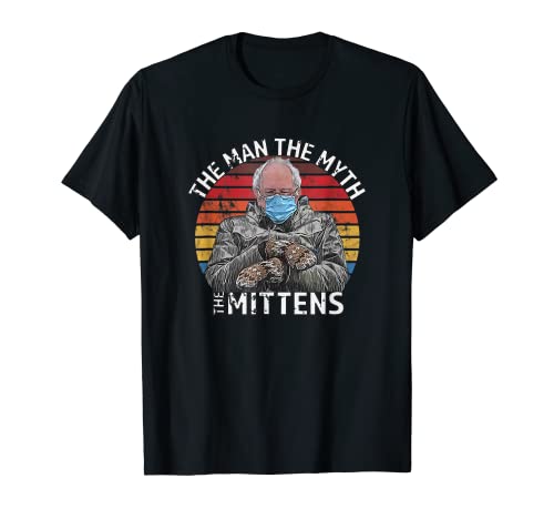 Man Myth Mittens Inauguration Funny Bernie Sanders Meme T-Shirt