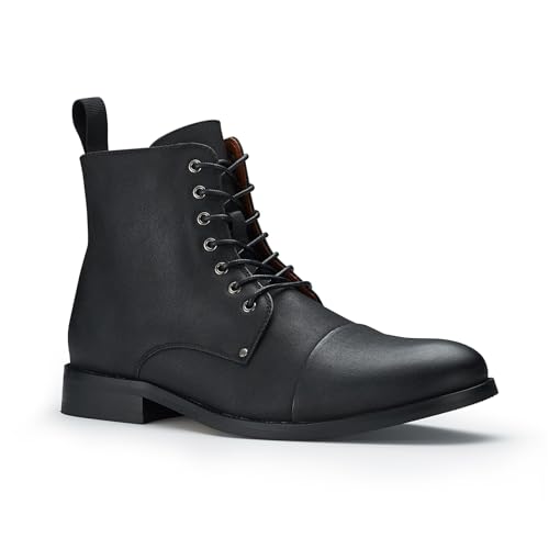 Image of Polar Fox Men's Ankle Dress Boots | Lace-up Casual Fashion Boot Collection | Cap Toe & Plain Toe Styles |