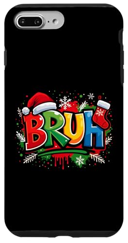 Bruh Merry Christmas T^nbg NX}X zf[ j̎q ̎q LbY X}zP[X iPhone 7 Plus/8 Plus p