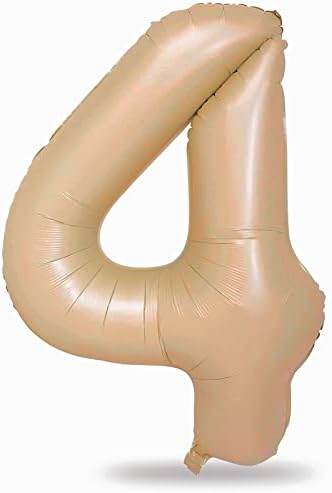 Rose Gold 1 Balloons, 40 Inch Giant Helium Foil Number 0-9 for Girls, Self Inflating Digit 1st Birthday Balloon for Women Anniversary Baby Shower New Year Engagement Party Decorations Supplies