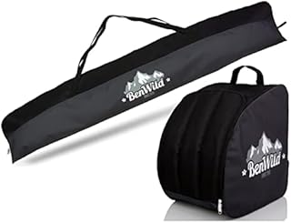 Rawstyle Ski Bag Set, Ski Bag, 160 cm or 180 cm, Waterproof, Ski Bag, Ski Cover, Winter Sports, Estate
